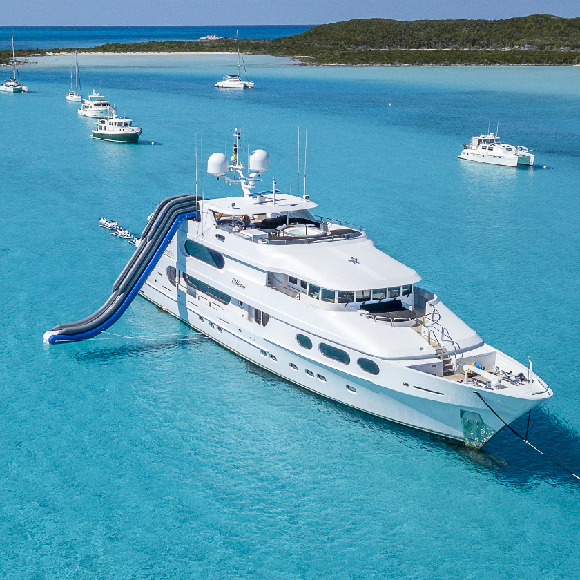 charter a mega yacht caribbean