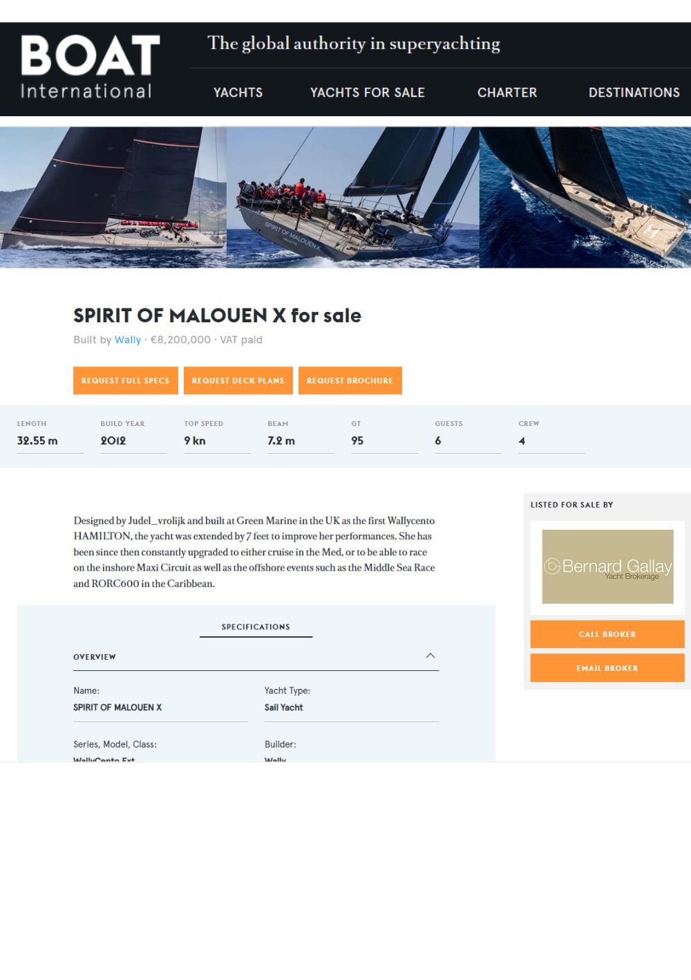 Sailing Yacht SPIRIT OF MALOUEN X in BOAT INTERNATIONAL!