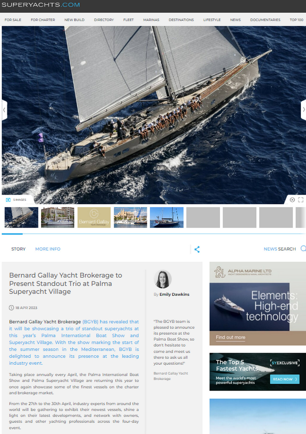 Superyachts.com announces our presence at Palma Superyacht Village 2023